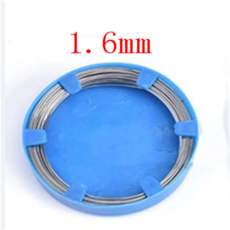 1.6mm 50 г/кор. стоматологический Проволока из нержавеющей стали 1,2/1,4/1,6 мм зубы коррекции Ортодонтическая щеточка хирургические инструменты для чистки зубов инструмент - Цвет: 1.6mm