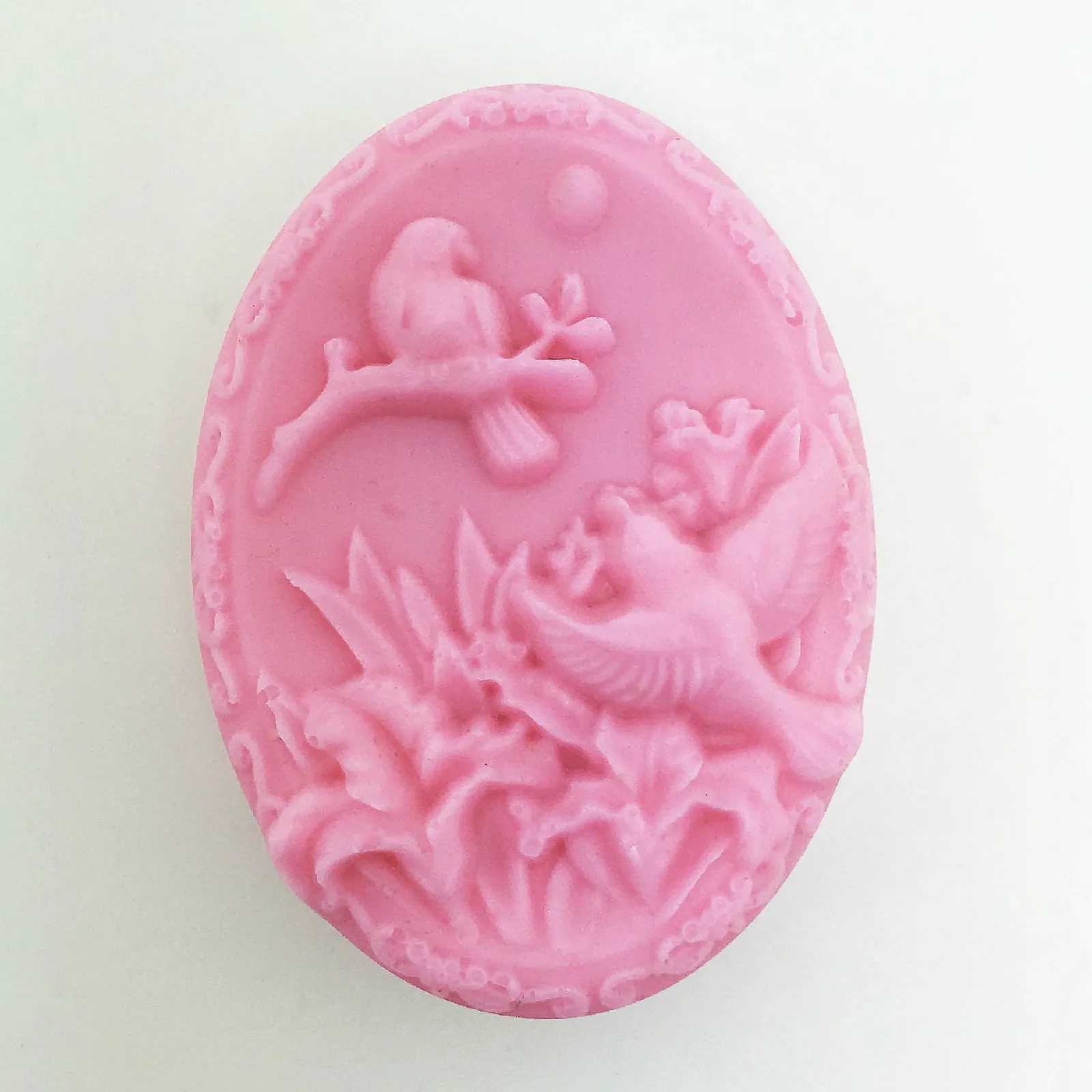 

decorative candles Birds Oval Silicone Molds for soap making DIY handmade Soap mold Chocolate Cake Decorating Tools