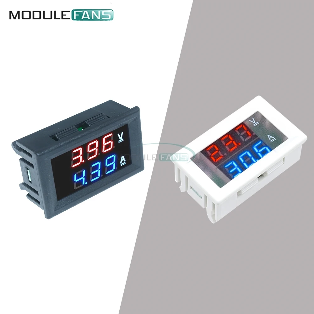Цифровой мини Вольтметр Амперметр постоянного тока 100 в 10 А 0 28 дюйма 20 мА панель