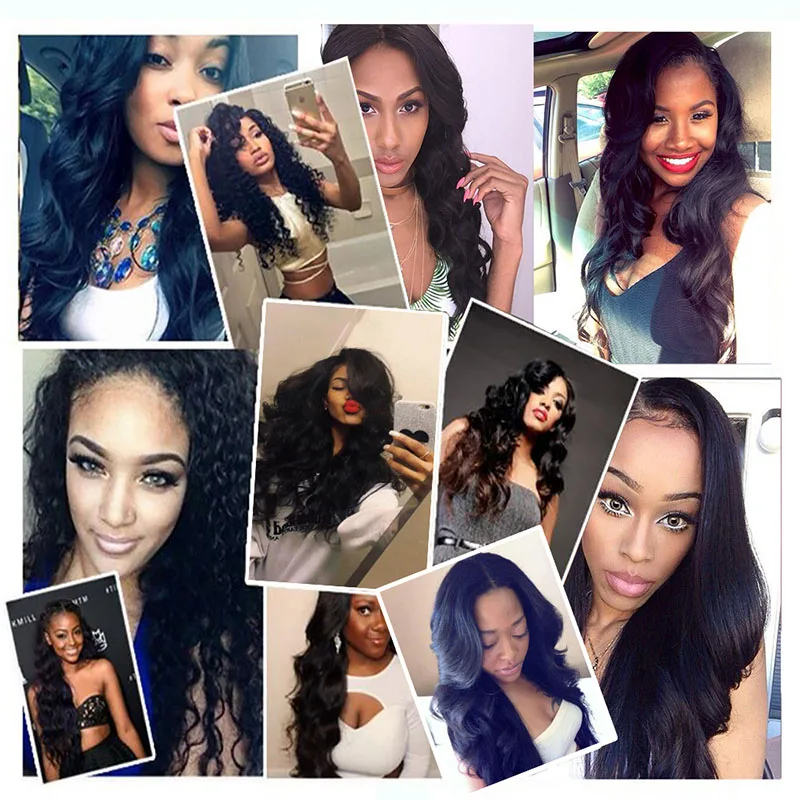 SIYO Malaysian Body Wave 3 Bundles With Lace Closure Human Hair bundles with closure non Remy Weave extensions |