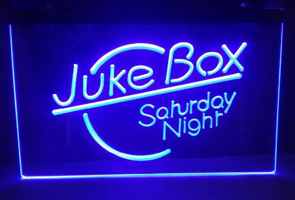 Juke Box субботная ночь 2 размера пивной бар Паб Клуб светодиодный светильник вой