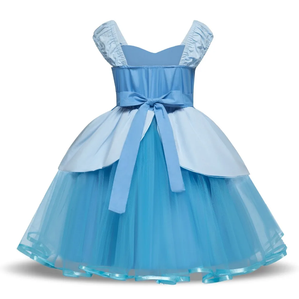 Платье Золушки для маленьких девочек костюм принцессы Рапунцель карнавальный