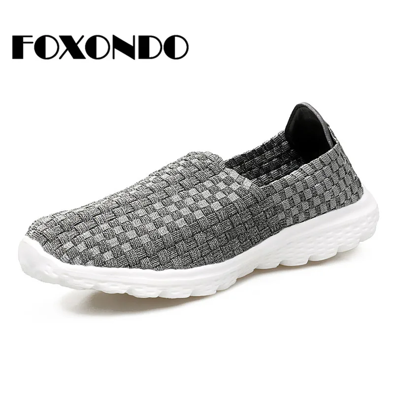 FOXONDO/2019 г. Летняя женская дышащая обувь для вождения на плоской подошве легкие