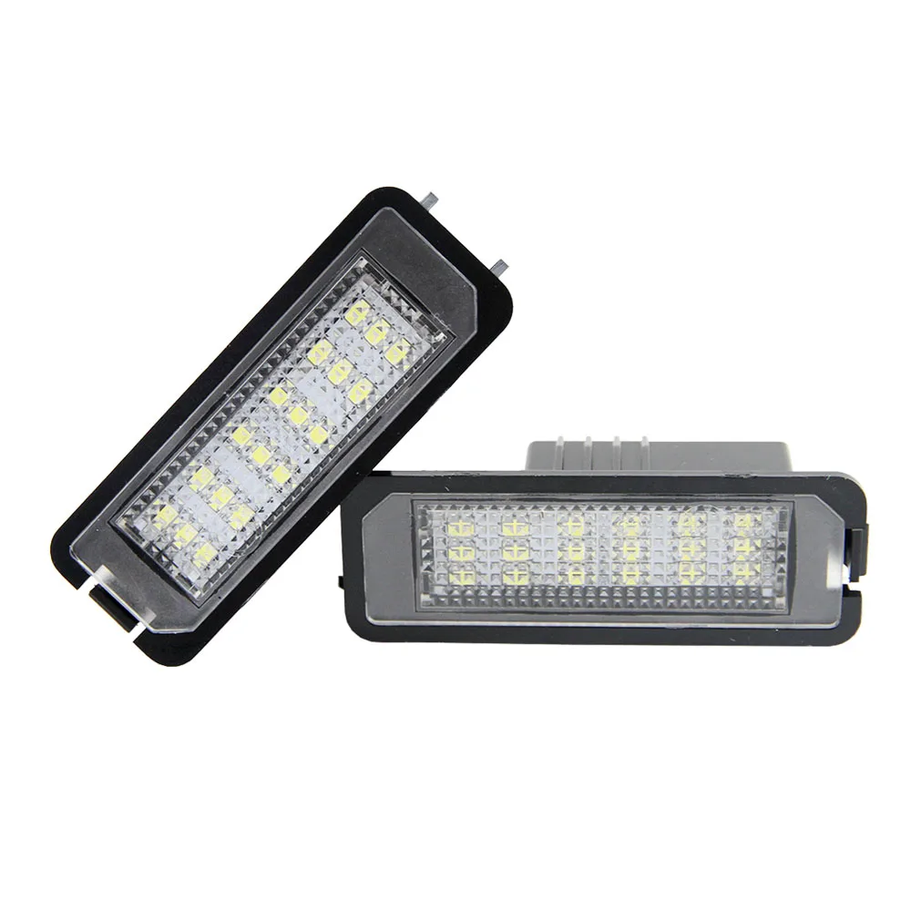 2 шт. 24SMD светодиодные лампы для номерного знака VW Golf 6 VI 5 V GTI MK4 MK5 MK6 Eos Lupo Scirocco Seat Leon