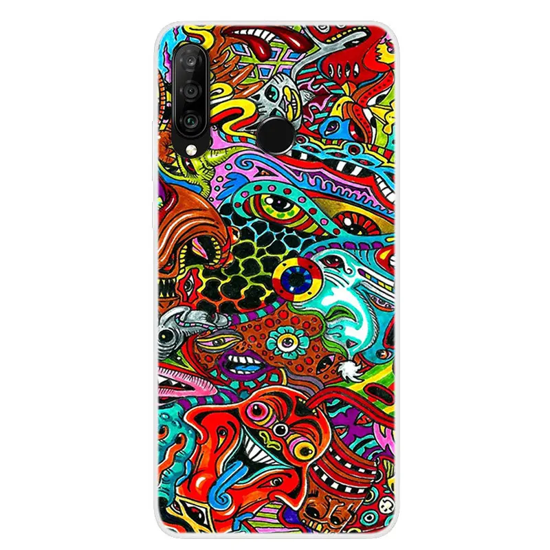 Для huawei P30 Lite чехол силиконовый мягкий ТПУ задняя крышка для Funda huawei P30 Lite чехол 6,15 ''P30Lite P 30 Lite крышка Мода - Цвет: 33
