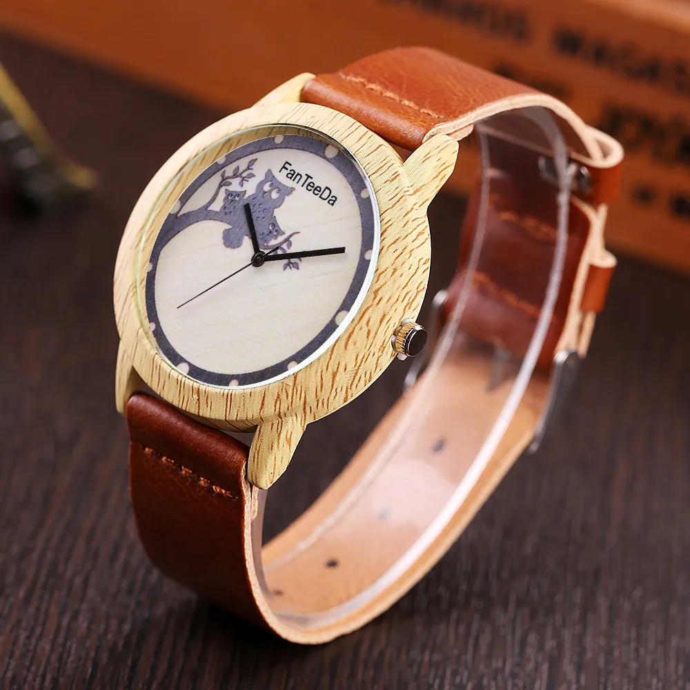 2019 Роскошные модные кожаные аналоговые кварцевые круглые наручные часы Мужские