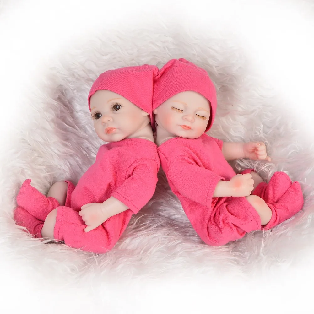 Модная Мини 11 ''полностью силиконовая виниловая Кукла Reborn Baby кукла настоящая
