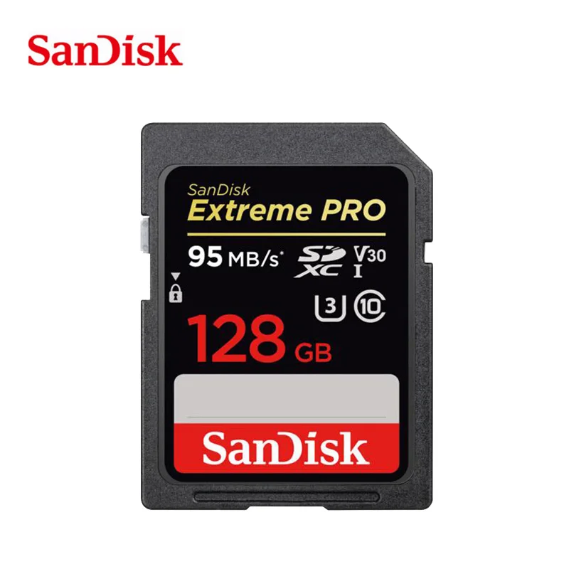 95M 128G Двойной Флеш-накопитель SanDisk карты памяти SD карты 128 Гб 64 ГБ 32 ГБ оперативной памяти, 16 Гб встроенной памяти, класс 10 SD карта SDHC/SDXC высокое Скорость слот для карт памяти C10 80 МБ/с. для камеры - Емкость: 95M 128G