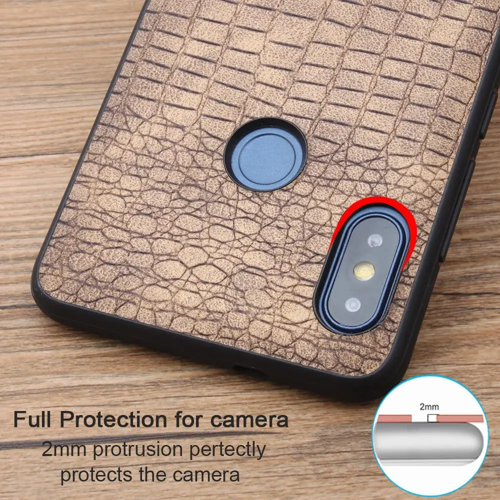 

Luxury Case For Xiaomi Redmi Note 6 7 5 Pro Back CoverCrocodile Pattern Soft Edge Protection Redmi Note 7 6 5 Global Version