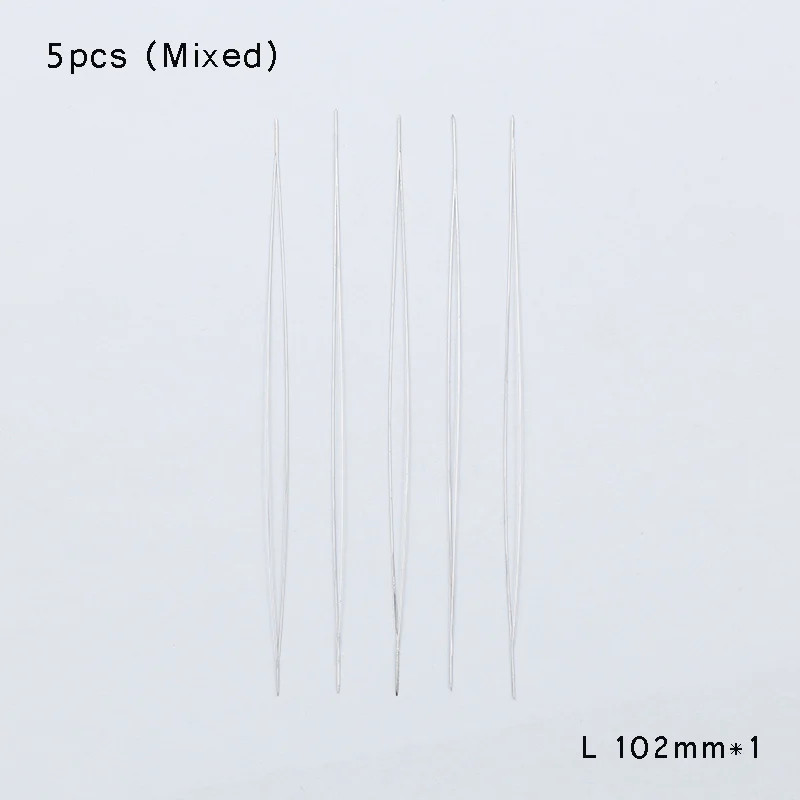 102mm(4.01inch) 5pcs BTFBES 5 шт., ювелирные изделия с центральным отверстием, иглы для бисероплетения, булавки из нержавеющей стали, ювелирные браслеты, бусины ручной работы, аксессуары для самостоятельного изготовления - Цвет: 102mm(4.01inch) 5pcs