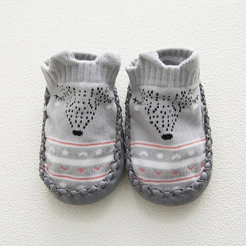 2019 Горячая Детские носки для малышей с резиновой подошвой изображением животных