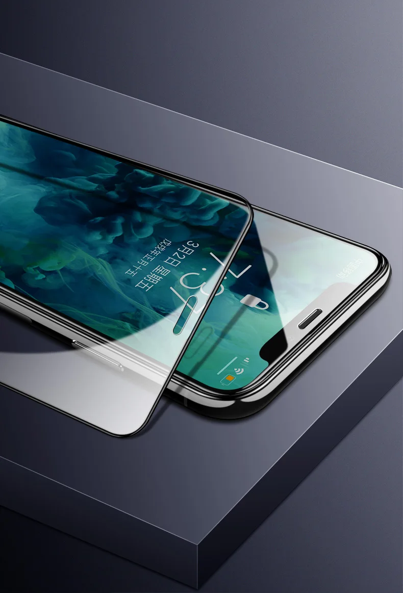 Пленка из закаленного стекла для iPhone X 7 8 6 6s Plus защитная пленка экрана с полным
