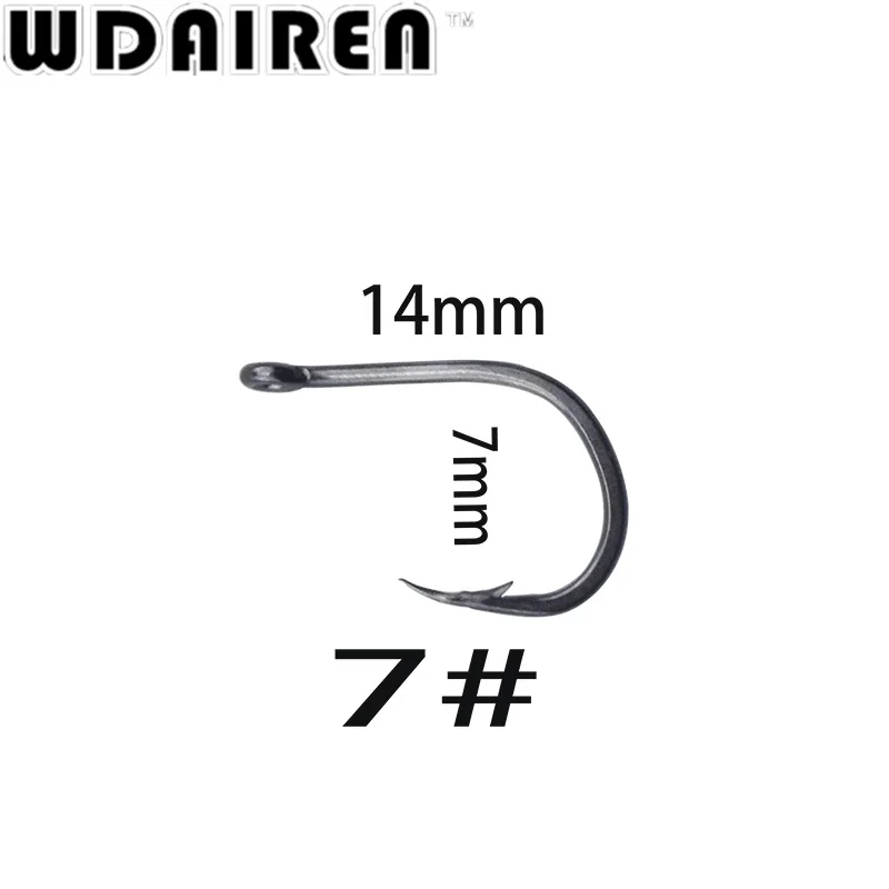 WDAIREN 100 шт./лот углеродистая сталь 3 #-12 # рыболовный крючок прочные рыболовные