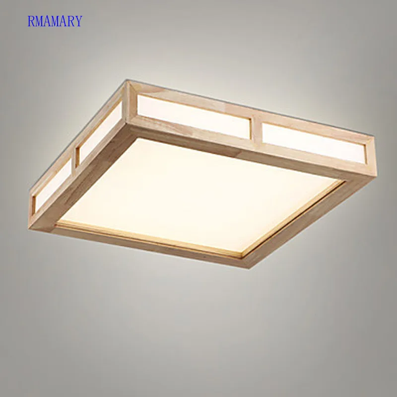 RMAMARY LED современное домашнее освещение дерево гостиная потолочные светильники