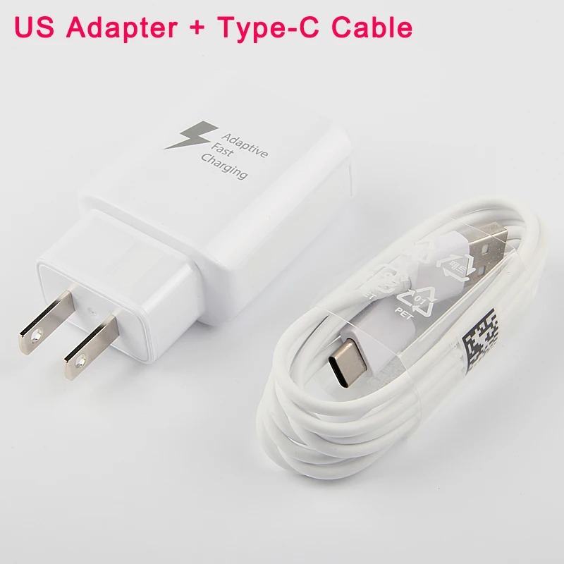 US Adapter and TypeC Samsung Зарядное устройство EP-TA330 для samsung GALAXY книга T715 TabA 10,1 T585C BT580 TabA 8,0 T380 Tab4 T815C T230 T560 T385 - Цвет: US Adapter and TypeC