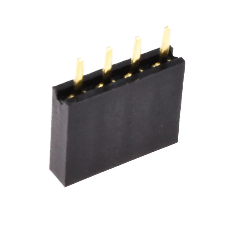 1x4Pin 10 шт. 2,54 мм 2 мм разъем женский набор 1X4 до 1X40 Pin 2X4 до 2X25 Pins один двойной ряд PCB разъем полосы контактный разъем - Цвет: 1x4Pin
