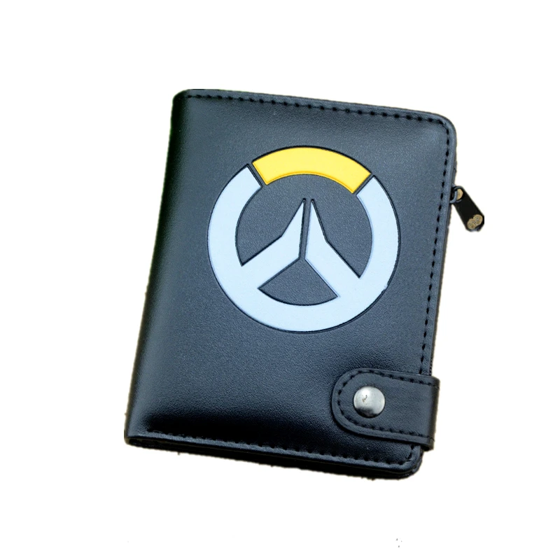 Новые черные кошельки игра overwatch жнец Гэндзи Tracer Кошельки hasp патруля мужской