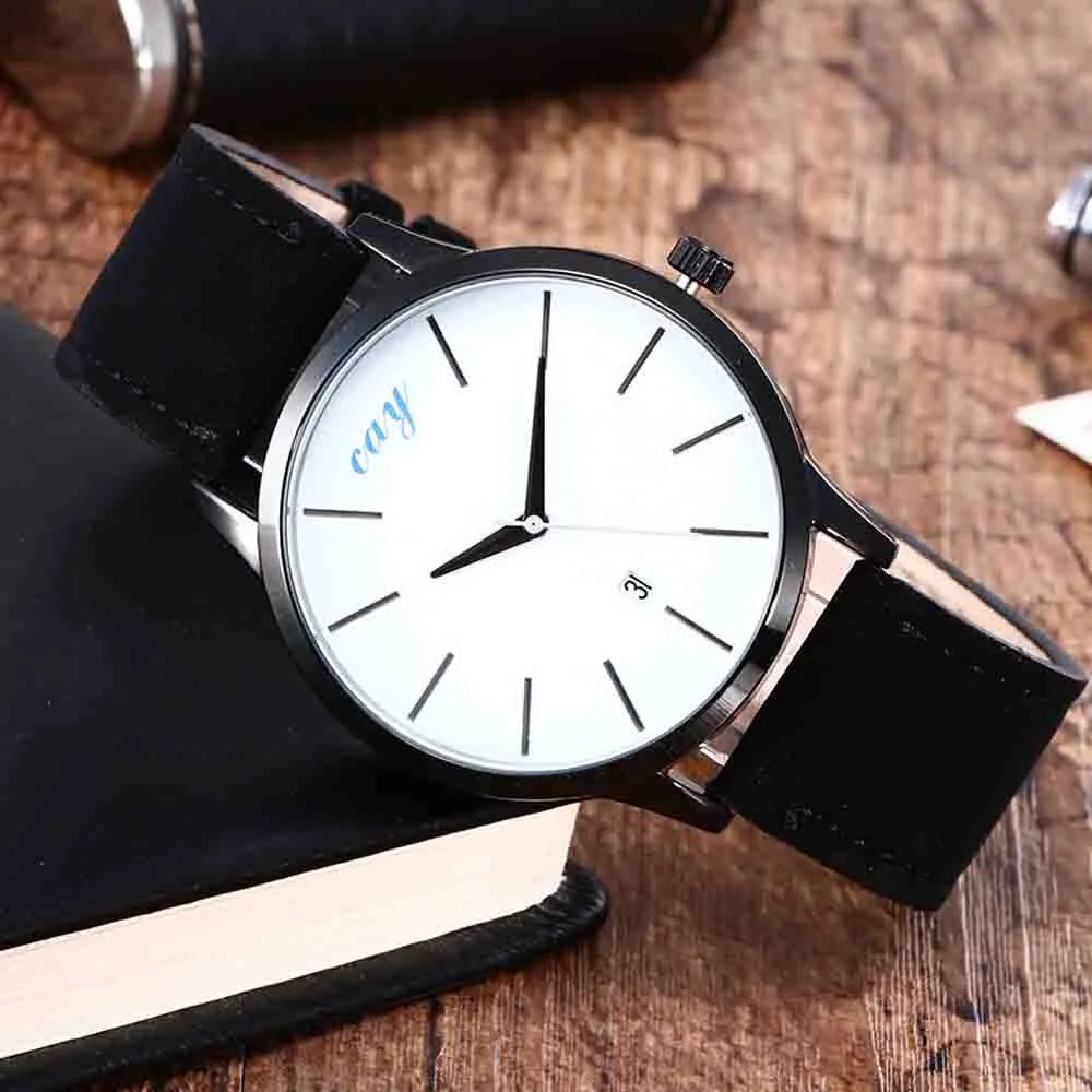 Reloj Mujer Часы женские повседневные кожаный ремешок аналог кварцевые часы простые часы циферблат даты женские наручные часы relogio femino
