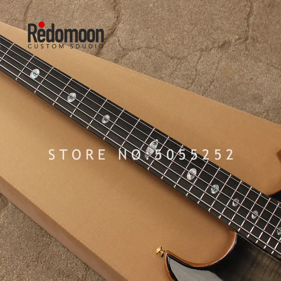 Заводская изготовленная на заказ 5 струн Mayones бас палисандр гриф с шейным-через тело EQ электрический бас гитара музыкальный инструмент магазин