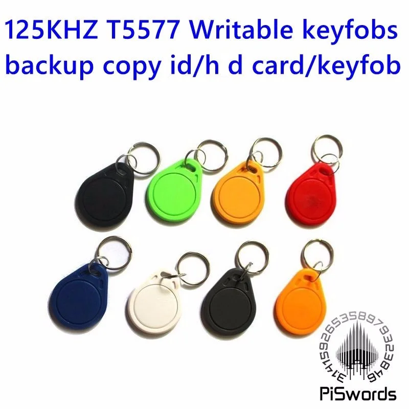 125 кГц T5577 RFID IC ключевые метки брелоки считывание и перезапись сменная записываемая система контроля доступа
