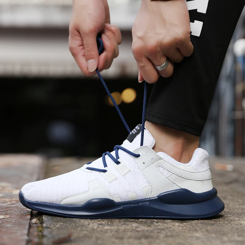 Плюс размеры суперзвезда для мужчин кроссовки удобная обувь бега Высокое