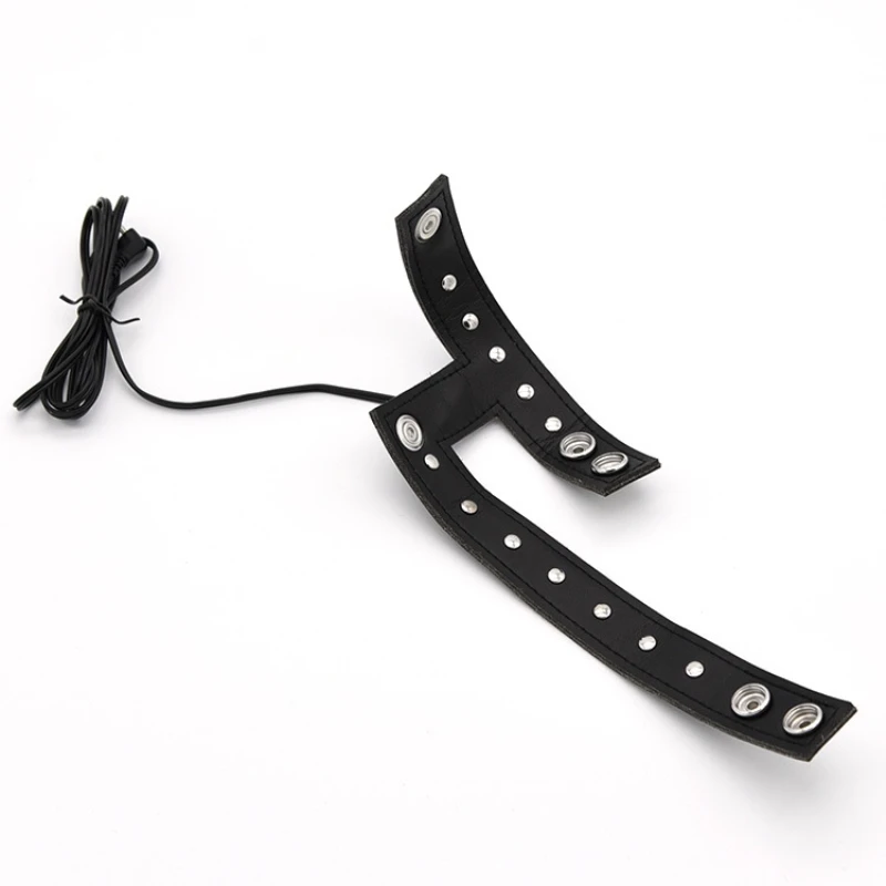 Качественное кожаное кольцо с электрическим током для пениса члена медицинский