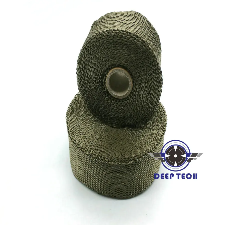 Титановая обмотка 10 м х 2 дюйма тепловая выхлопная труба теплоизоляционная