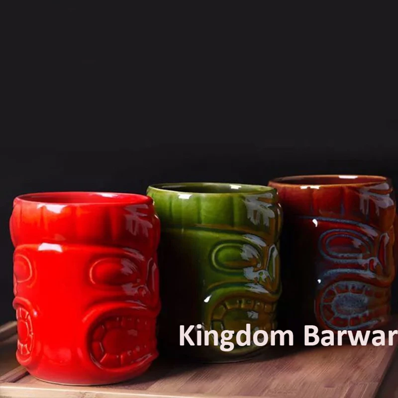 Hawaii Tiki кружки, Коктейльные кружки, пивные кружки для напитков, кружки для вина, керамические кружки Tiki
