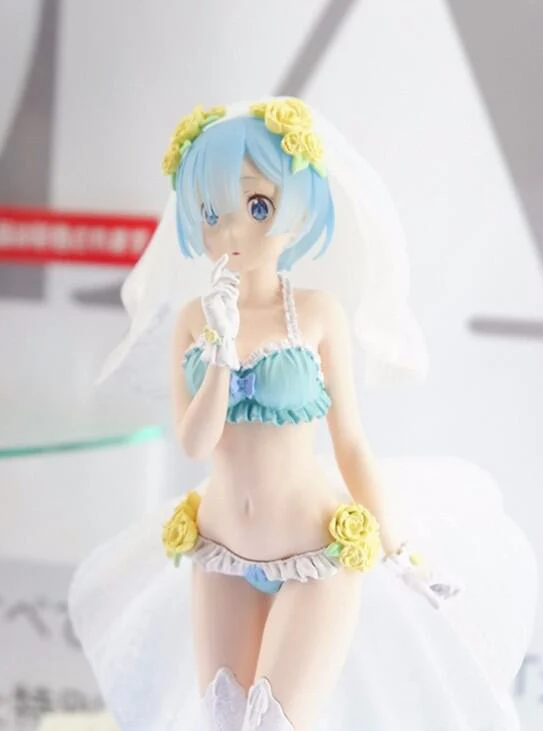 Rem Сексуальная модель Фигурка Re: жизнь в другом мире от zero Аниме свадебное платье Ver. action коллекция куклы Подарки