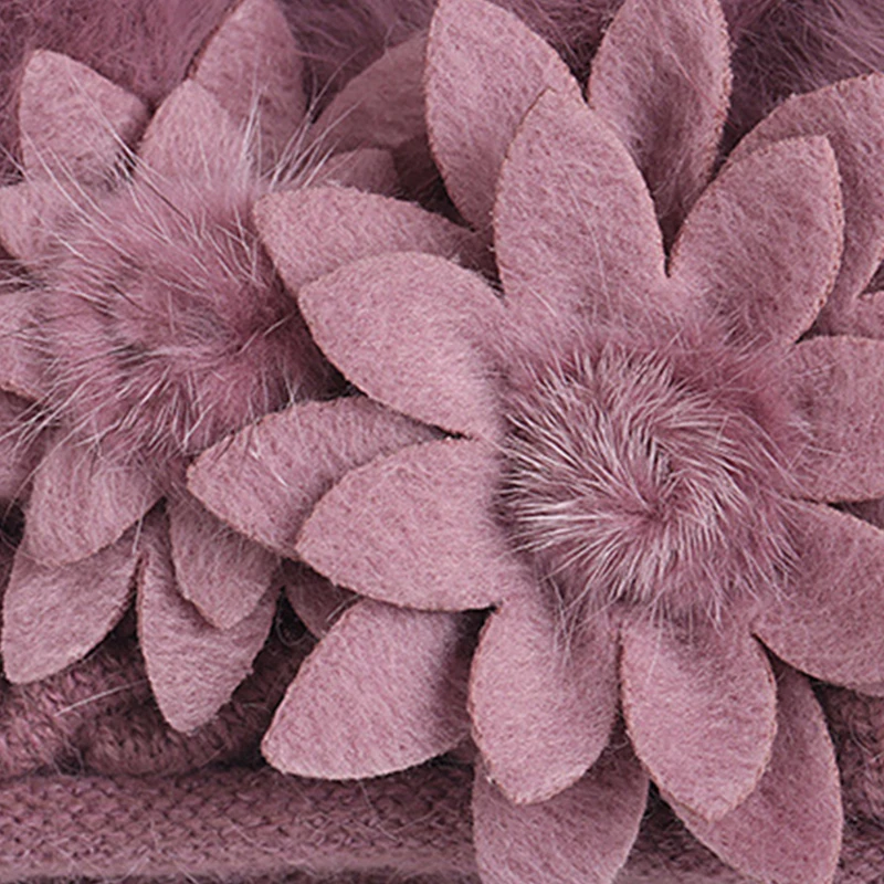 Элегантные женские береты из кроличьего меха шапка на зиму и весну вязаная с