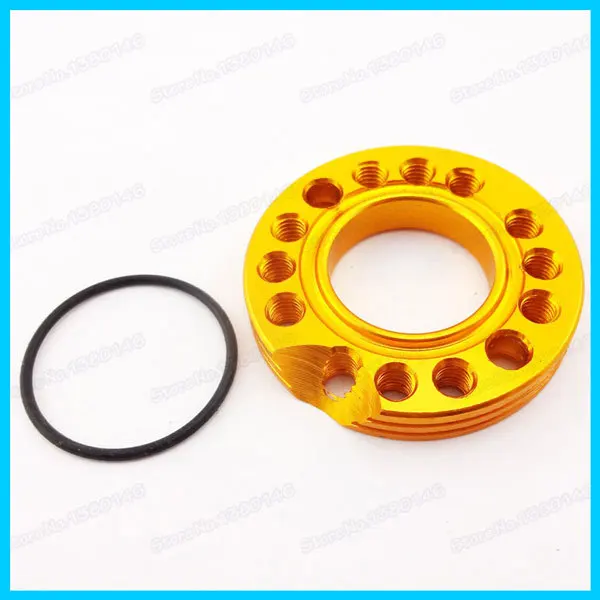 Золотой регулятор Carb с ЧПУ 28 мм карбюратор Спиннер пластина впускная труба для