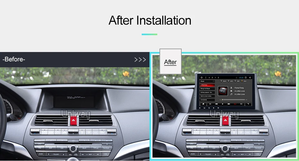 Uniway MYG1071 2G+ 32G android 8,1 автомобильный dvd для Honda Accord 8 2008 2009 2010 2011 2012 Автомобильный Радио Видео плеер gps навигация автомобиля