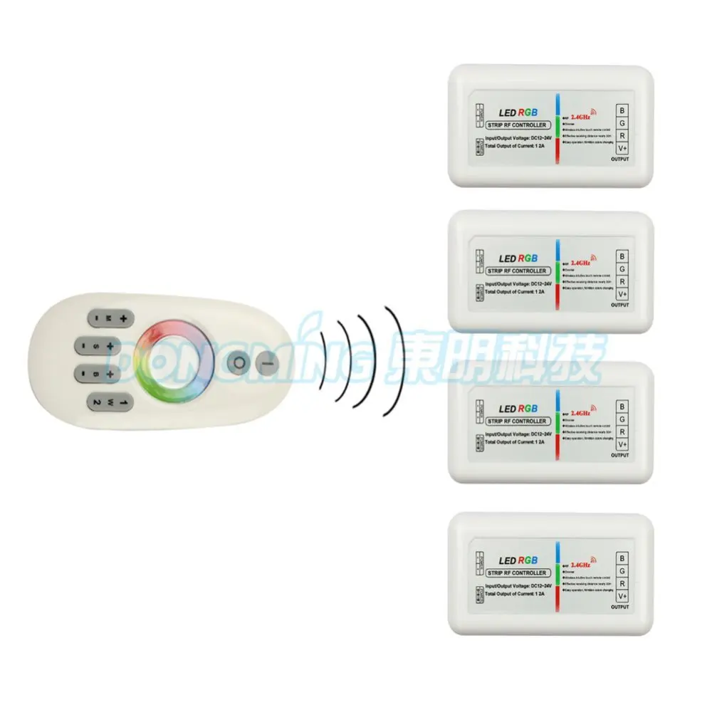 Wi Fi RGB светодиодный контроллер 12 в 24 + беспроводной 4 зонный Радиочастотный пульт