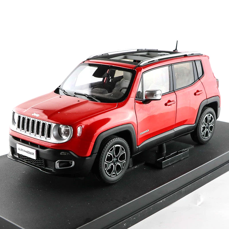 1:18 литья под давлением модели для Jeep Renegade 2016 Красный внедорожник сплав Коллекция