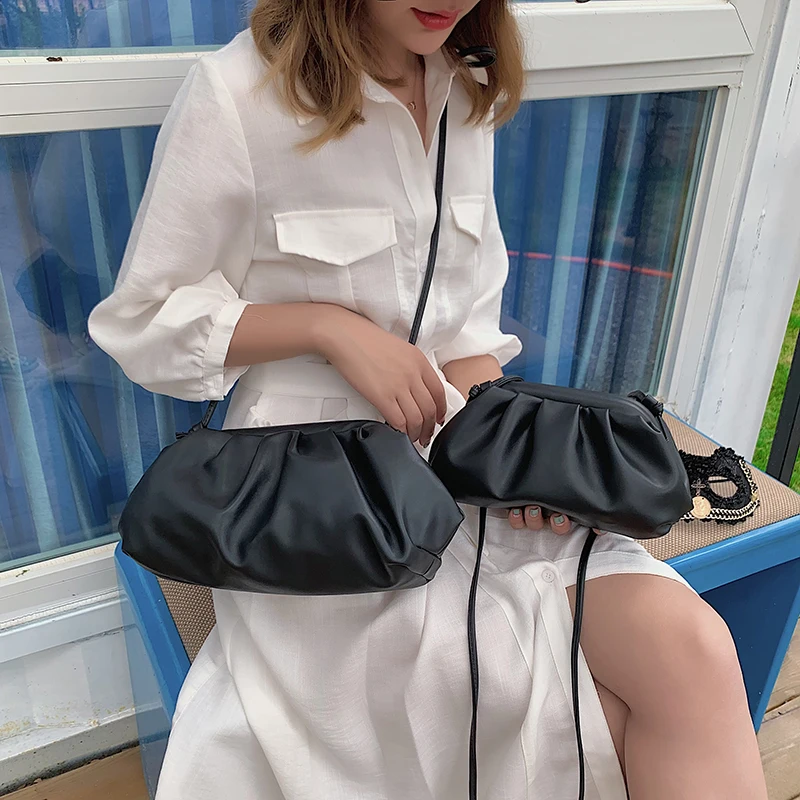 2021 Дамская Мода Клецки сумка известного бренда из мягкой кожи для женщин сумки в