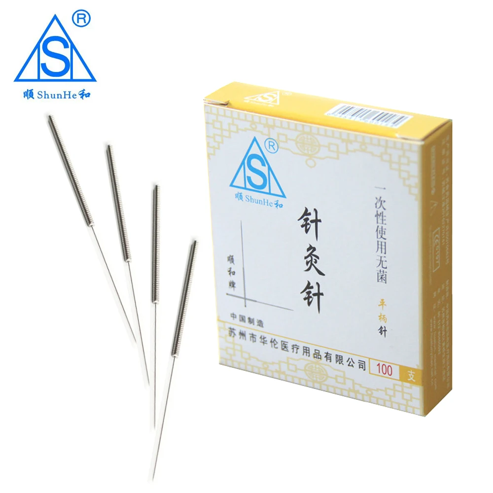 Shunhe 100 игла Стерильная Acupunture Asepsis для кожи Детокс иглы для иглоукалывания одноразовые стерильные Acupuntura Asepsis массаж иглоукалывание акупунктура