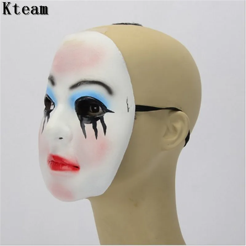 Реалистичная Женский Маска для Хэллоуина человека Женская маскарадная