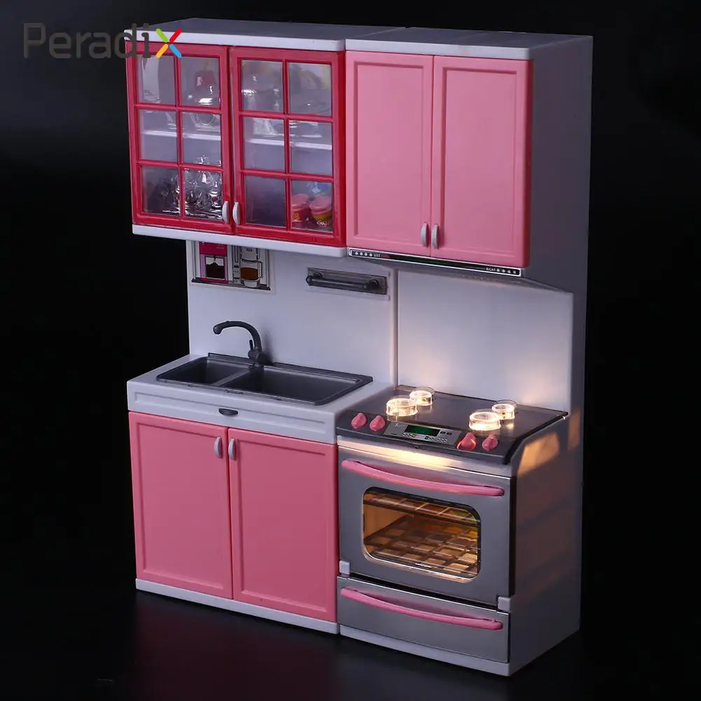 Для девочек Кухня игрушка для игрушечной кухни розовый Портативный Пособия по кулинарии Playset 1 комплект Пластик притворяться играть в посуду для ролевых игр и Еда