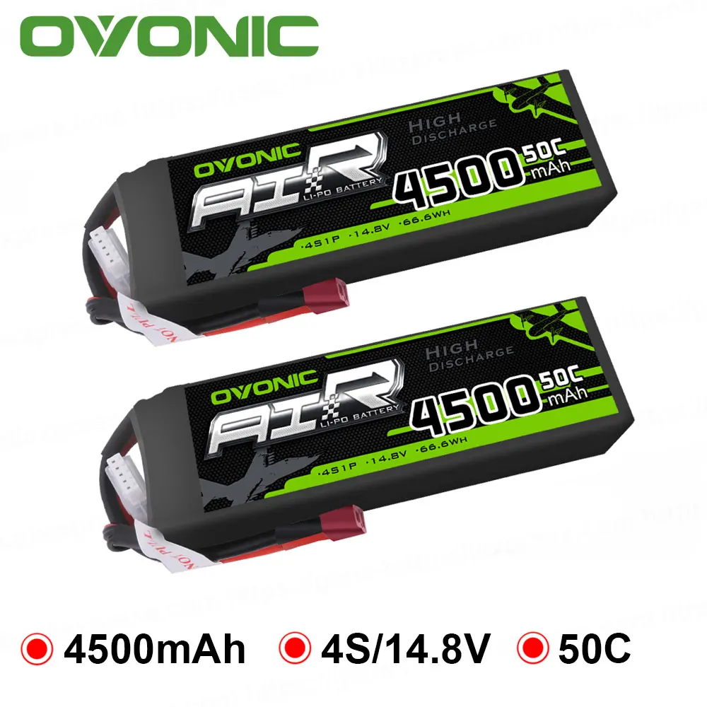 2 упаковки ovoic 8000mAh 4500mAh 5500mAh 3000mAh 2200mAh 50C 6S 4S 3S 2S Lipo аккумулятор для RC Heli Quad самолета автомобиля лодки