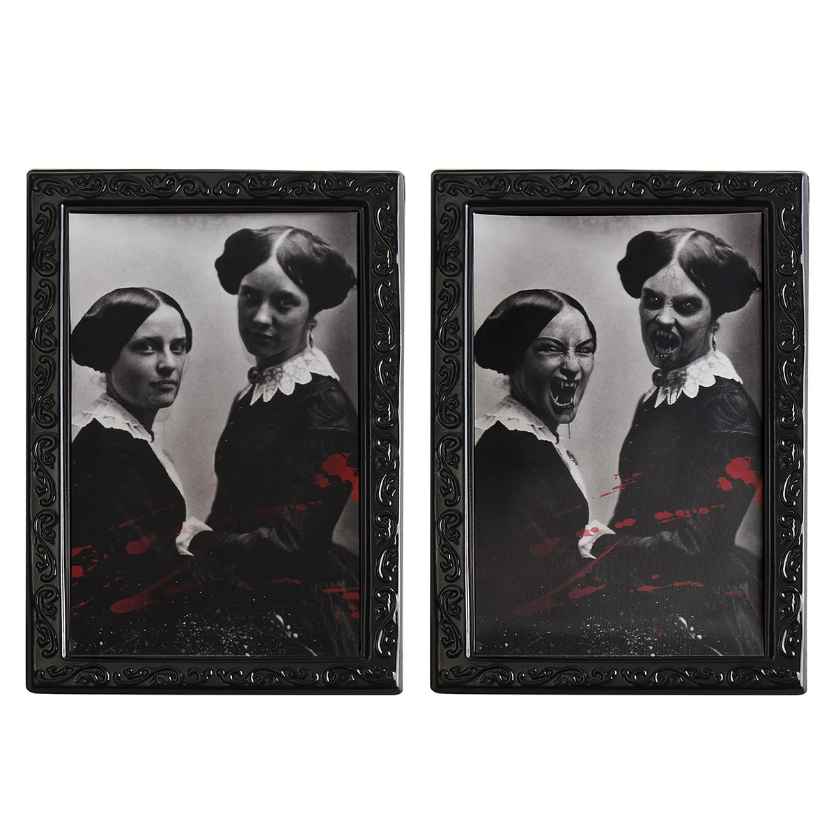 Ghost Frame вечерние 3D Spooky фото Жуткий Хэллоуин ужас картина дома морфинга линтикулярная стимуляция черный