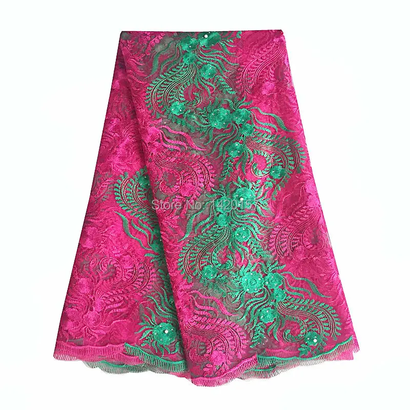 Африканский Шнур Сетка Материалы 2016 Качество Французский Шнурок Розовый Крем