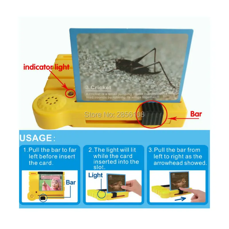 Обучающая карта с распознаванием голоса Набор обучающих карт имитация