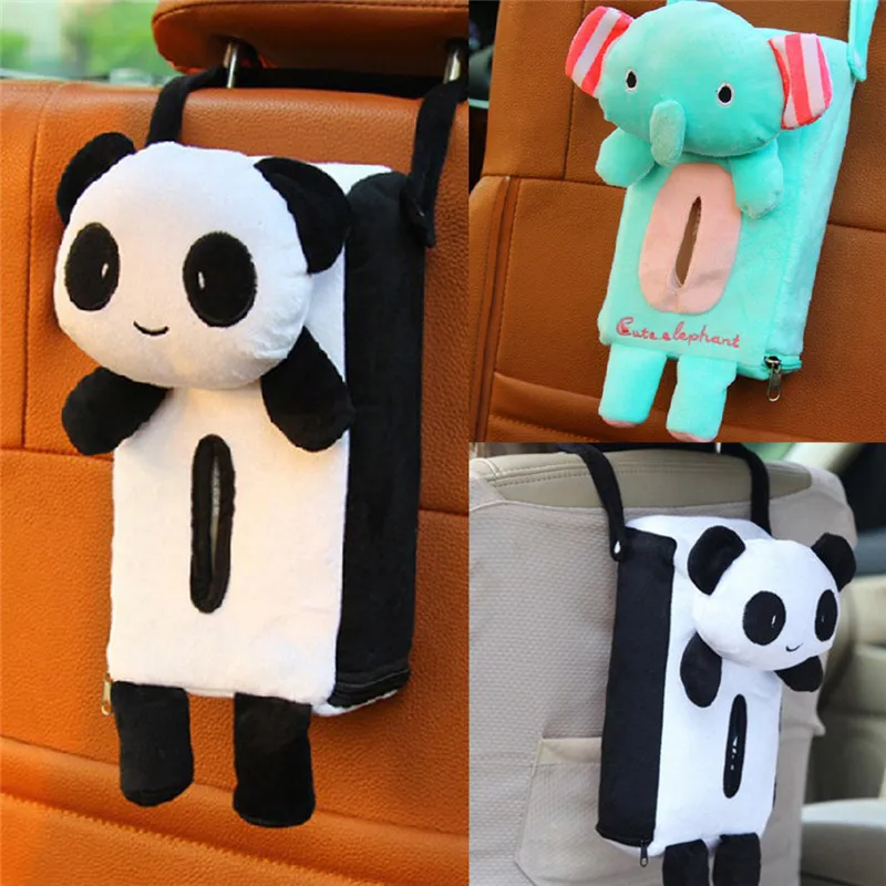 Портативный подвесной автомобильный прямоугольник животные из бумажек коробка