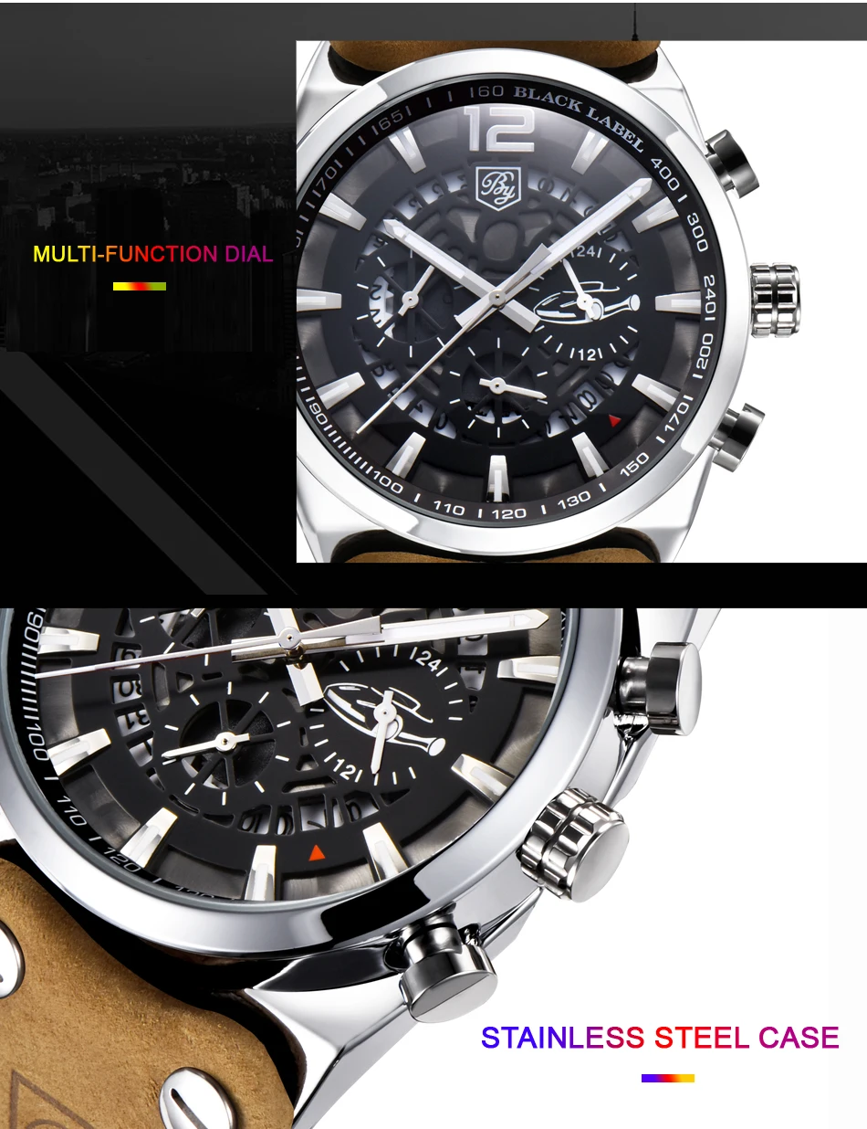 BENYAR Mens Watches Top Luxury Chronograph Sport Mens Watches Fashion Brand Waterproof Military Watch Relogio Masculino BY-5112M