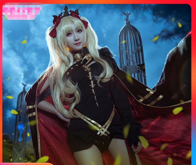Аниме Косплей Костюм Fate/Grand Order Ereshkigal черное эротичное платье Z