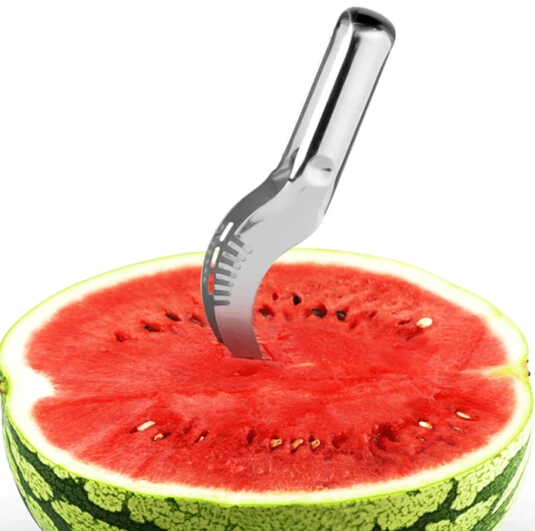 Нержавеющая сталь Фрукты быстрее Дыня резак сервер арбуз корер Cantaloupe резка