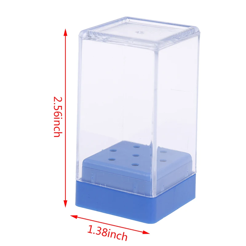 Новинка коробка для хранения Сверл с 7 отверстиями сверл ногтей держатель фреза