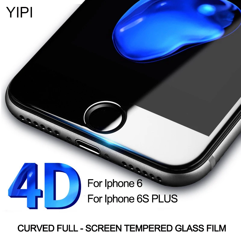 YIPI 1pcs 3D Full Cover Tempered Glass Screen Protector for iPhone 6 6s plus Protective Film For iphone |
