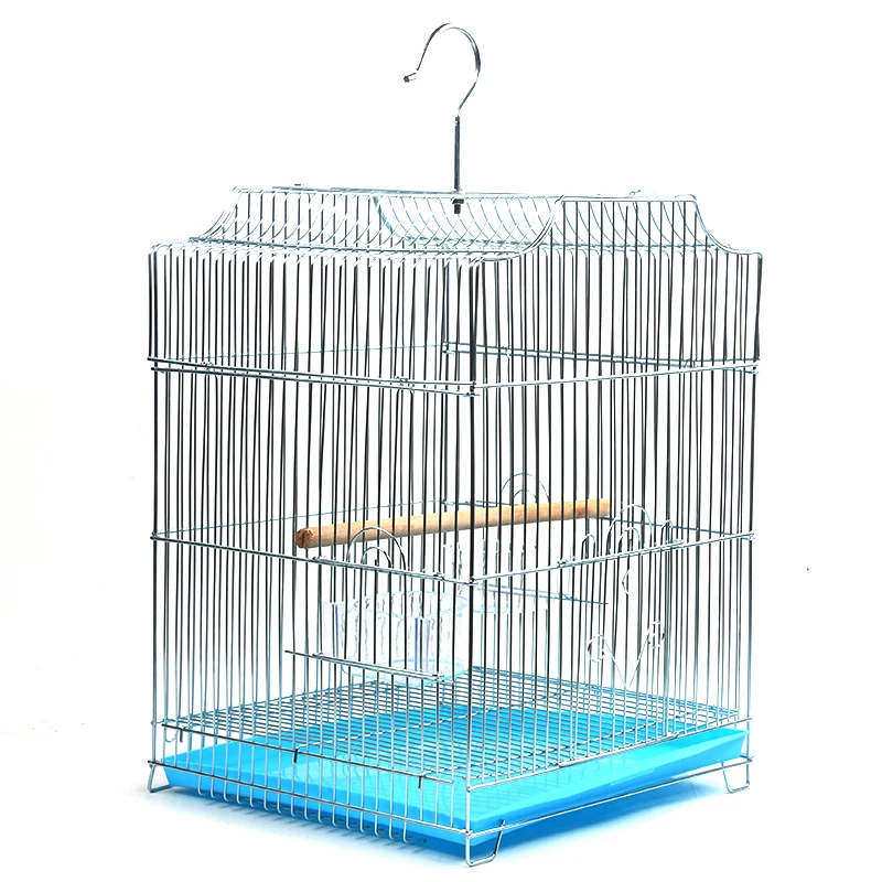 Budgerigar клетка из кованого железа 1 шт. нержавеющей стали для большой клетки птиц