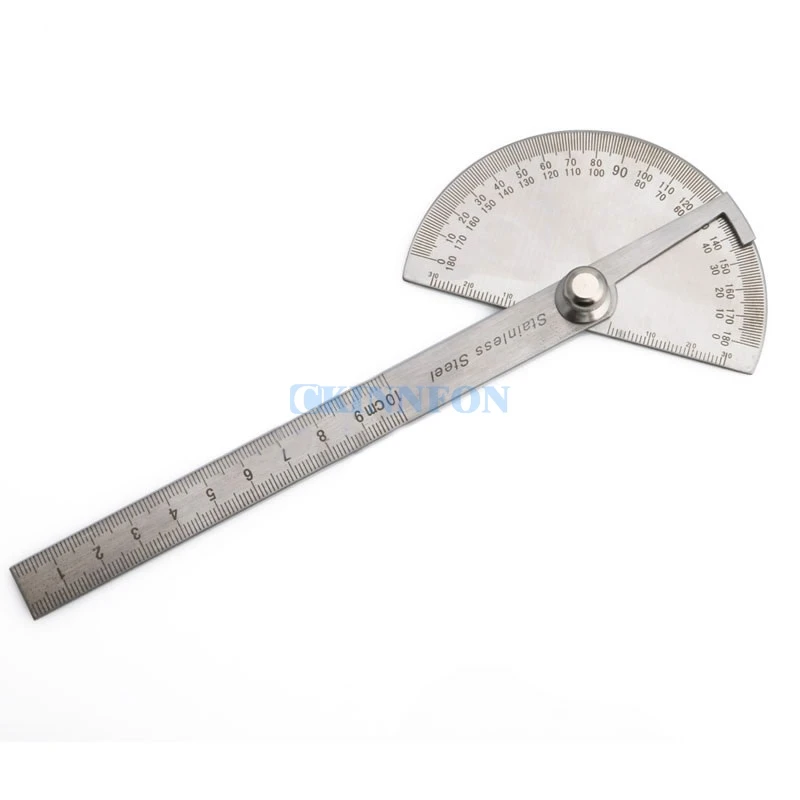 DHL 50 шт в наборе Нержавеющая сталь 180 градусов транспортир Angle Finder Arm